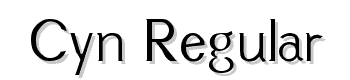 Cyn Regular font